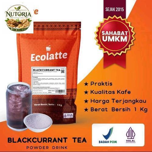 Ecolatte Blackcurrant Teh Bubuk Minuman 1Kg Usaha Minuman UMKM