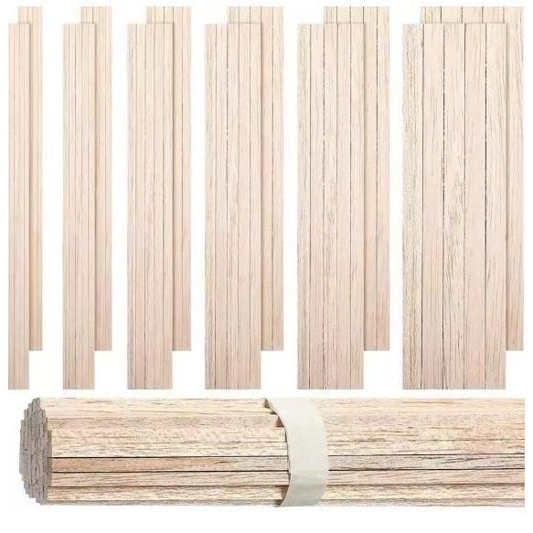 KAYU BALSA STIK 15MM X 15MM X 50CM BALSA STICK 15MM KAYU RENG BALSA BALOK KAYU MAKET