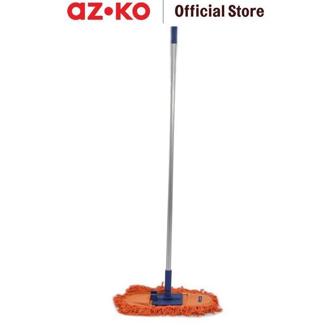 AZKO Krisbow Alat Pel Lantai Deluxe 18 Inch - Oranye Floor Mop Pembersih Lantai Pel Lantai Cleaning 