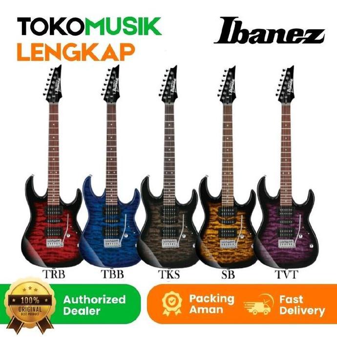 Firohpaja - Gitar Elektrik Ibanez Gio GRX70QA Gitar Ibanez GRX 70 QA Ibanez Gio