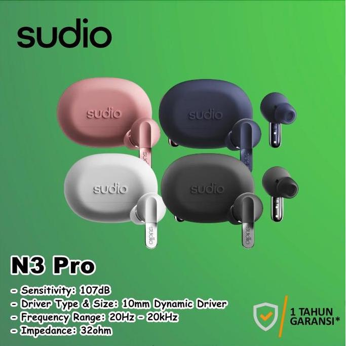 [JS] Sudio N3 Pro N3Pro True Wireless Earbuds Headset Bluetooth Earphones With ANC