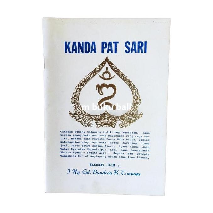 '+'+'+'+] Buku  Kanda Pat Sari Lontar kuno Sarining Kanda Pat Sari