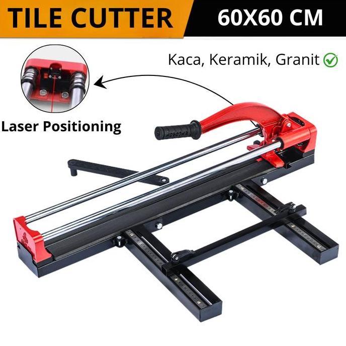 Promo Potong Granit Manual Tile Cutter 60 CM Laser Alat potong kaca keramik granit Diskon