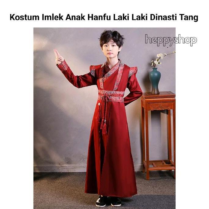 /////] KostumImlek Anak Hanfu Laki Laki Dinasti Tang Anak BajuHanfu Laki LakiCinaChina