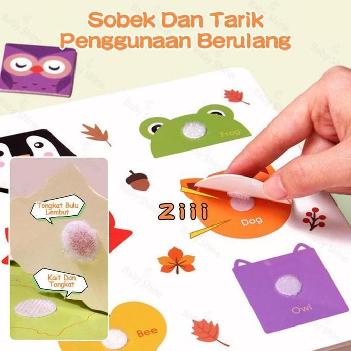 YAYAN.MEDE - 30/14 PAGES QUIET BOOK BOOKS CHILDREN MORTONSHIRE ACTIVITY BOOK VELCRO-SECURED CHILDREN