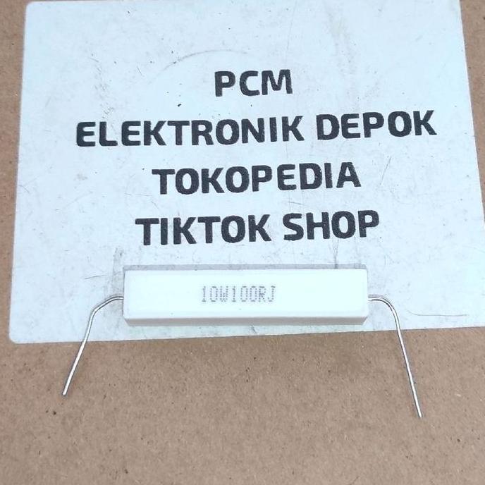 R 10W 100R 10W100RJ 100 OHM 10 WATT 100 R OHM RESISTOR KAPUR 10WATT PCMED