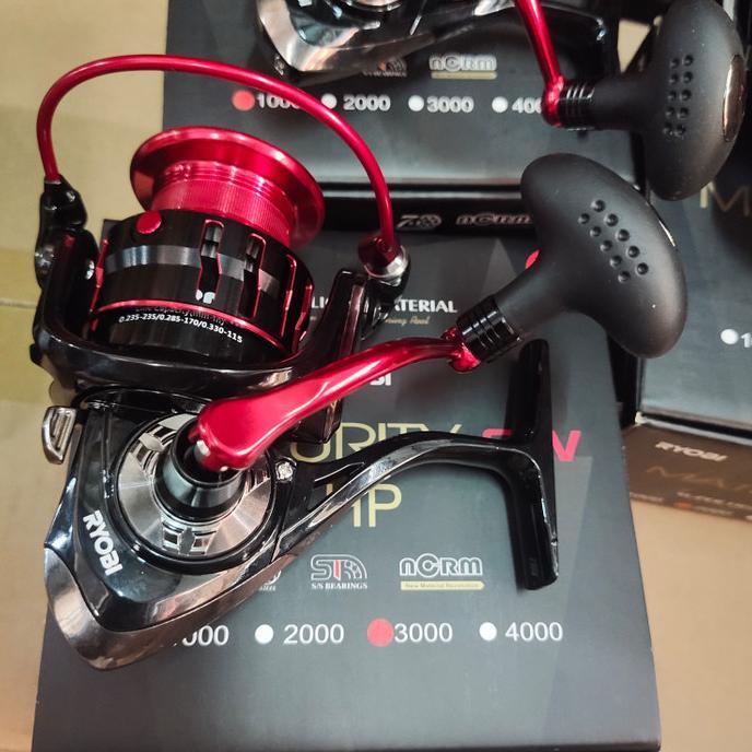 reel ryobi maturity 1000 2000 3000 4000 type sw red merah power handel
