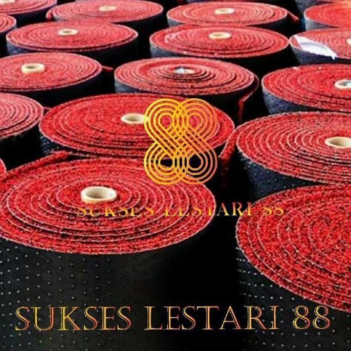 Karpet Mobil Premium Hyundai Stargazer Mie Bihun 2 Warna - Merah Hitam, Tanpa Bagasi