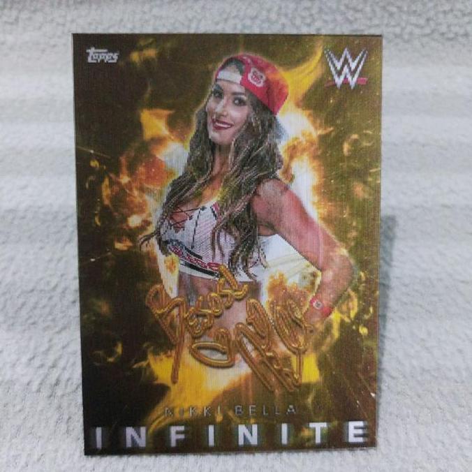 Kartu lenticular WWE infinite nikki bella / brie bella (custom card)