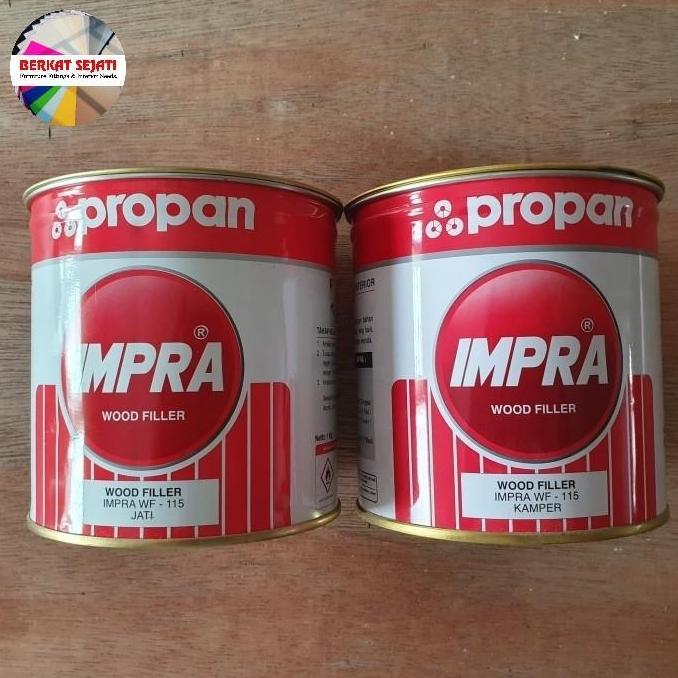 Dempul Kayu Impra Wood Filler Impra WF 115 JATI atau KAMPER (1 KG)