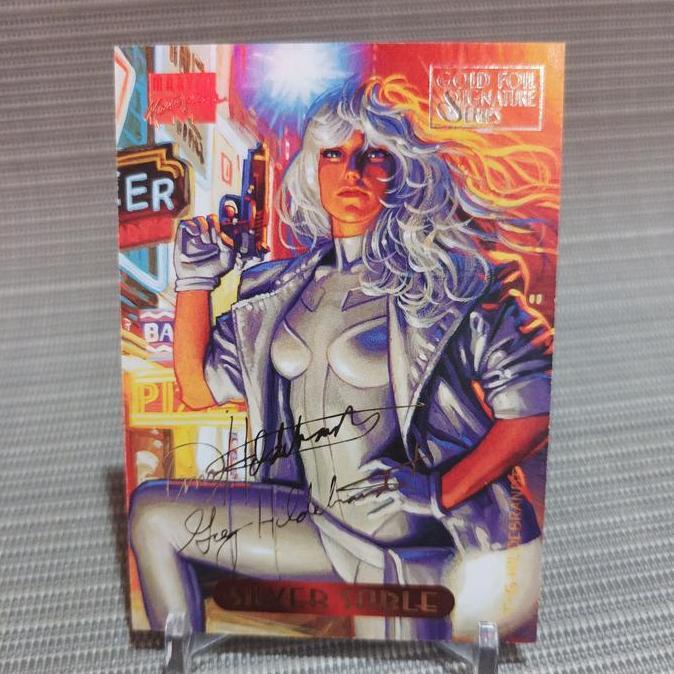 Marvel masterpieces 1994 gold foil signatures silver sable
