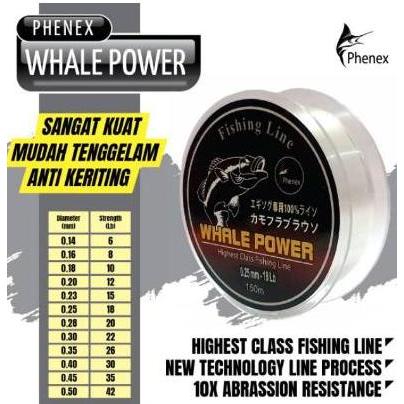 SENAR PANCING KUAT PHENEX WHALE POWER 150 M ORIGINAL