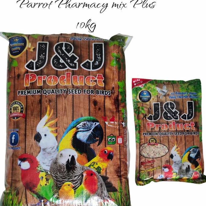J&J PARROT PHARMACY MIX PLUS 10KG - PARROT PHARMACY MIX + 10KG - PPM+