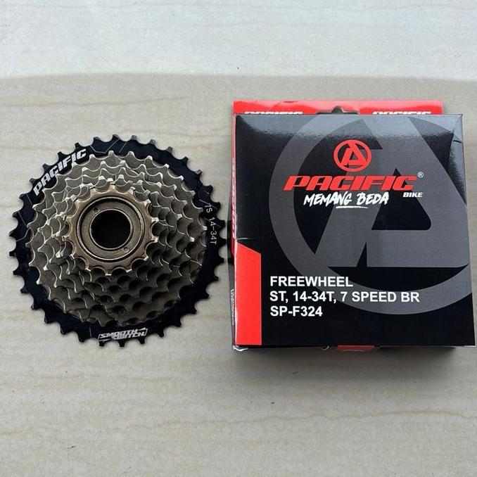 SPROCKET GEAR FREEWHEEEL GIR 7 SPEED MEGARANGE PACIFIC MODEL DRAT ULIR SEPEDA LIPAT MINION FEDERAL M