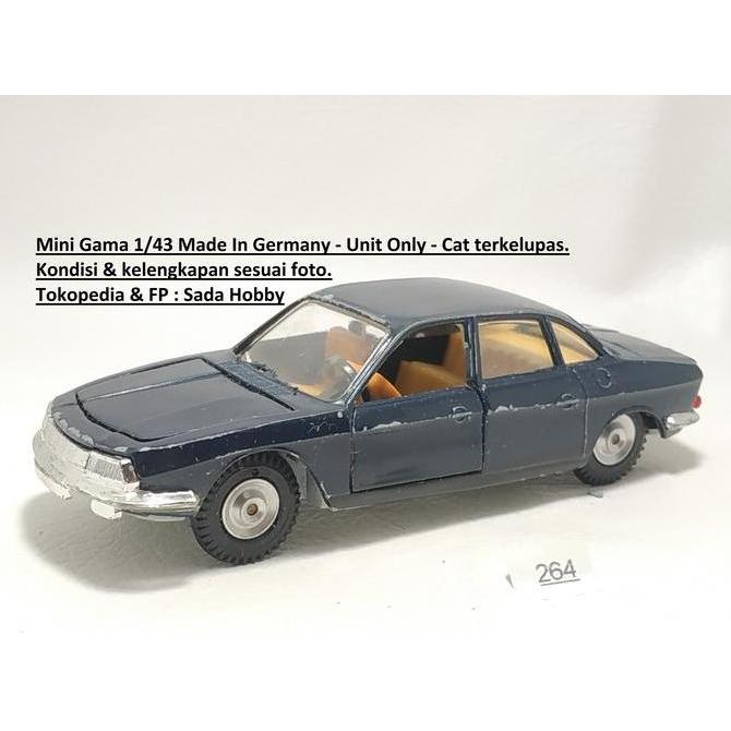 DIECAST VINTAGE MINI GAMA 1/43 NSU RO WANKEL MOTOR 4 DOOR SEDAN GERMANY UNIT ONLY SADHO