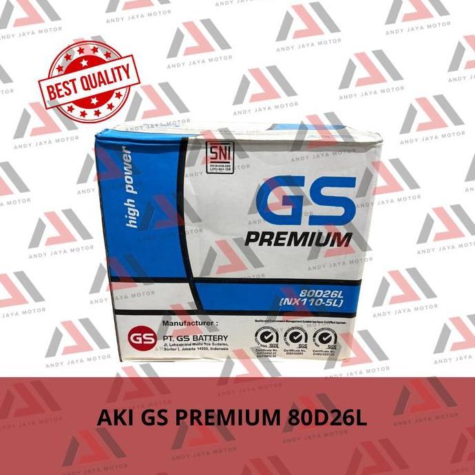 ```````] AKI GS PREMIUM 80D26L (NX110-5L)