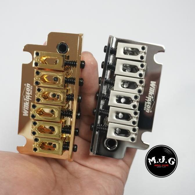 Tremolo Saddle Bridge Gitar Elektrik 2 Poin Point Stratocaster Wilkinson Korea
