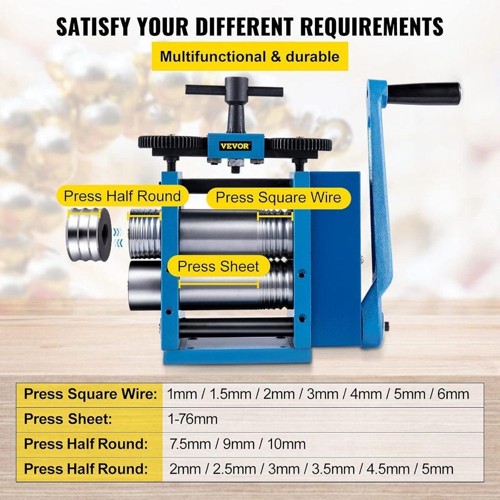 Mesin Press Roll Logam Buat Kawat Batang Emas Perak Tembaga