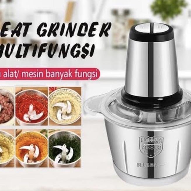 Meat Grinder Blender Daging Mkc-818 Serbaguna Stainless Elektrik