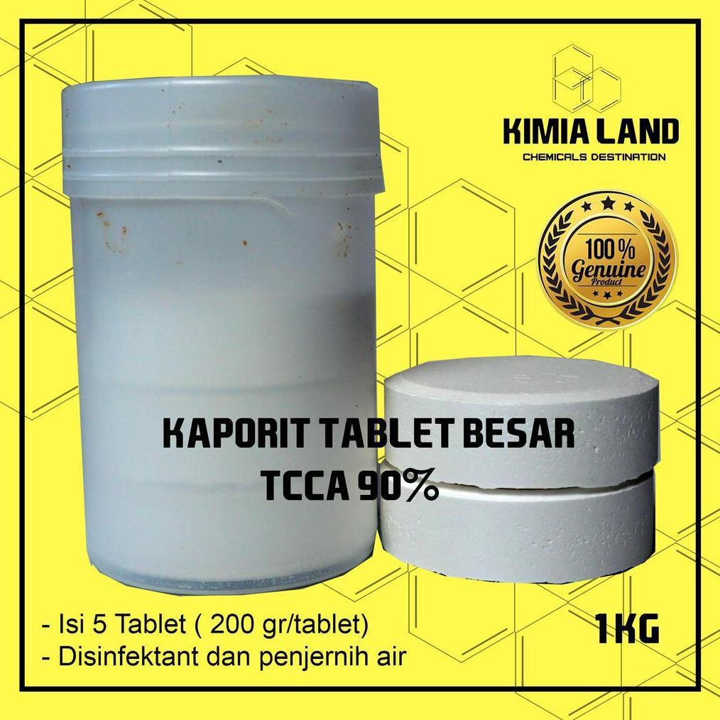Terjamin Kualitas Kaporit Tablet / Chlorine Tablet / Tcca 90% Tablet Besar