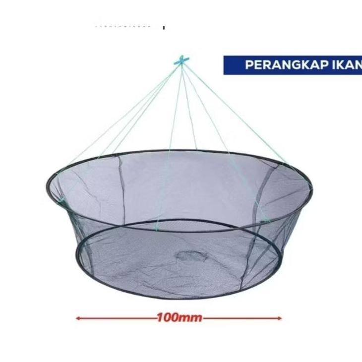 Perangkap Bubu Anco Jala Ikan Udang Kepiting/Ancau Bulat Bisa Di Lipat/Anco Perangkap Ikan/Bubu Anco