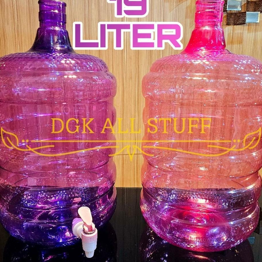 Galon Dispenser Keran Kran Air Kosong Baru 19 Liter 19 Litre 19L 19 L Plastik Bpa Free Estetik Aesth
