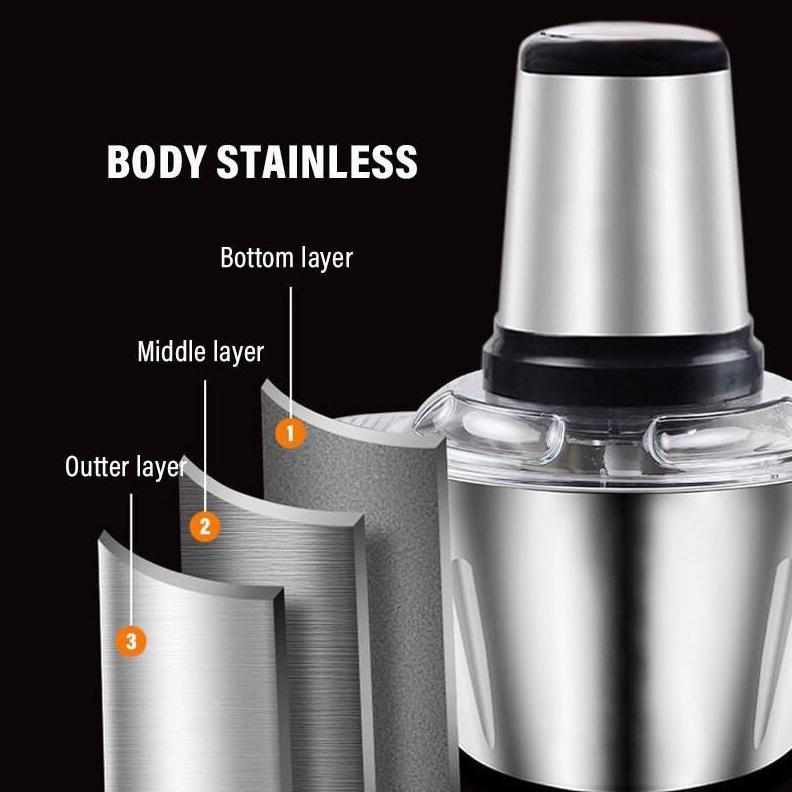Chopper Stainles Daging / Penggiling Daging Stainless / Blender Daging