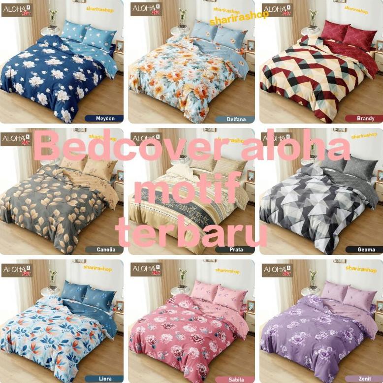 bedcover sed aloha motif, bedcover no 1 bedcover sed murah