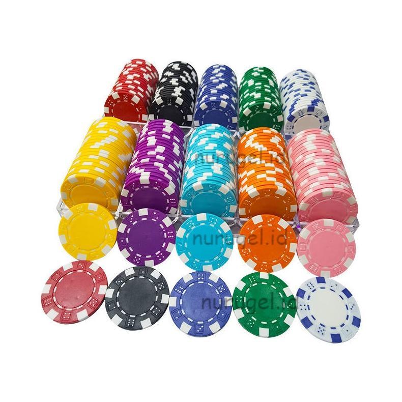 Poker Chip 50 pcs ABS Chip Coin Koin Texas Holdem Diskon