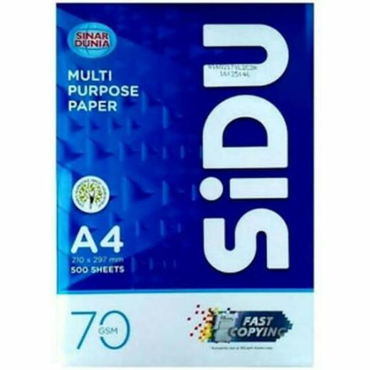 Kertas Hvs A4 Sidu 70 Gram Berkualitas Bagus