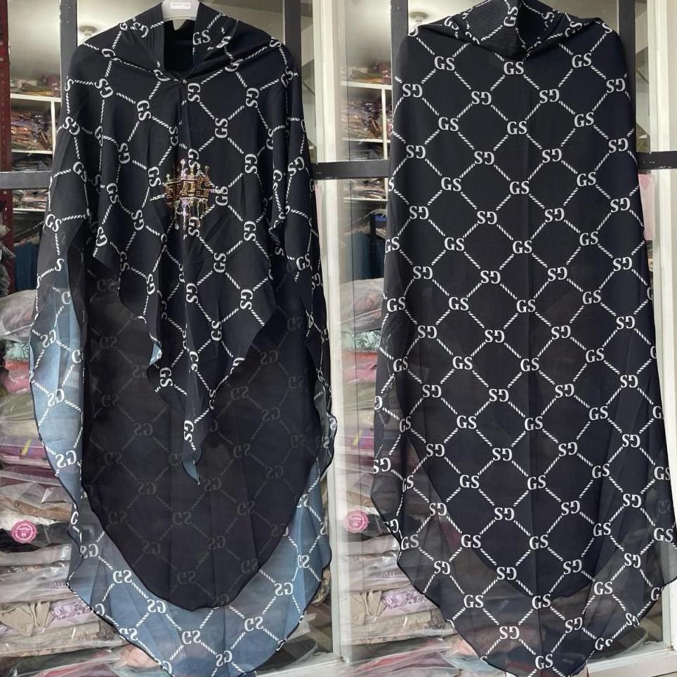[Cod] Khimar Printing Gees | Galery Syarifah | Puspita Hijab Syar'I