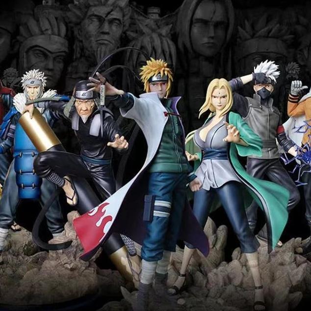 Action Figure Hokage Senju Tobirama Hashirama Kakashi Tsunade Minato Naruto Pvc