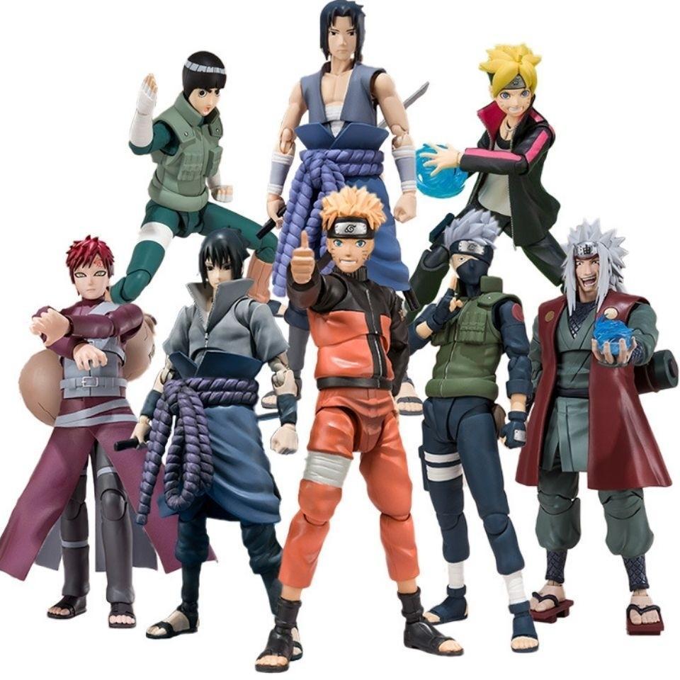 Shf Sasuke  Naruto Boruto Kakashi Minato Madara Action Figure 15Cm