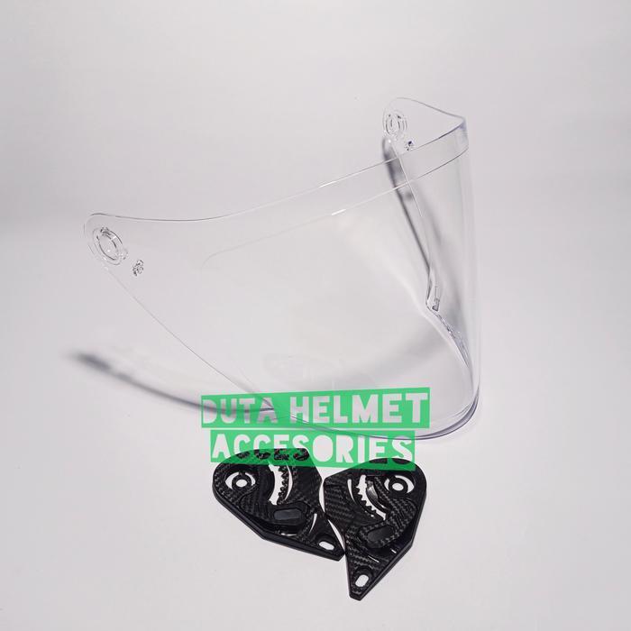 Kaca Helm Kyt Nfj - Flat Visor Helmet Kyt Nfj Iridium Blue Red Gold Silver Bening Hitam Original Dan