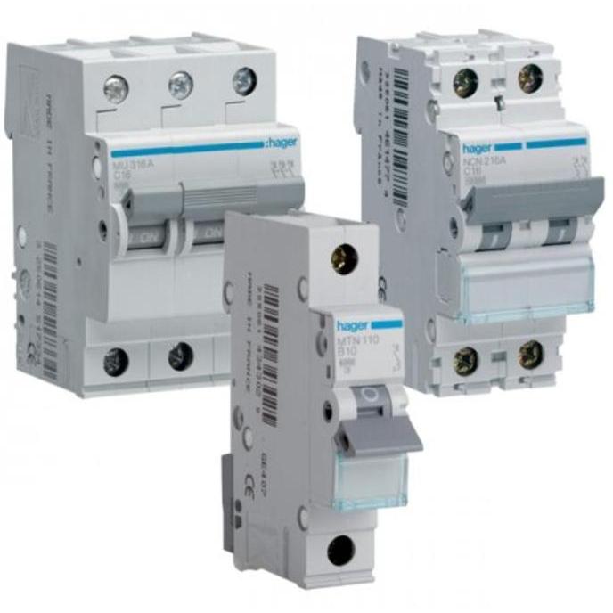 MCB HAGER 16 AMP 1P HAGER TYPE NC116A TERBARU