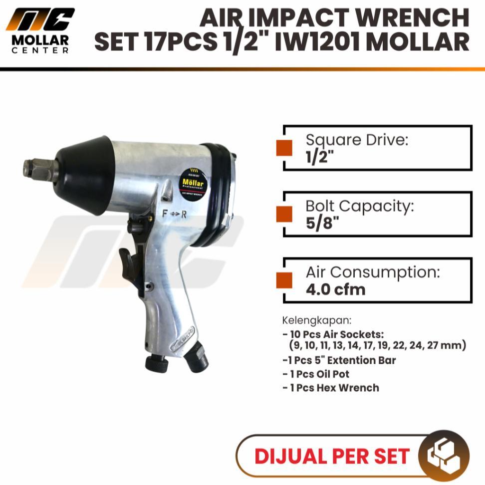 Air Impact Wrench Mollar Pembuka Baut Mollar