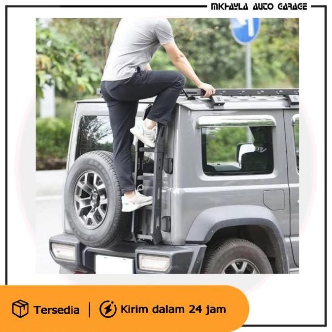 Promo Tangga Roof Rack Belakang Suzuki New Jimny JB64 JB74 / sj410 Katana Diskon