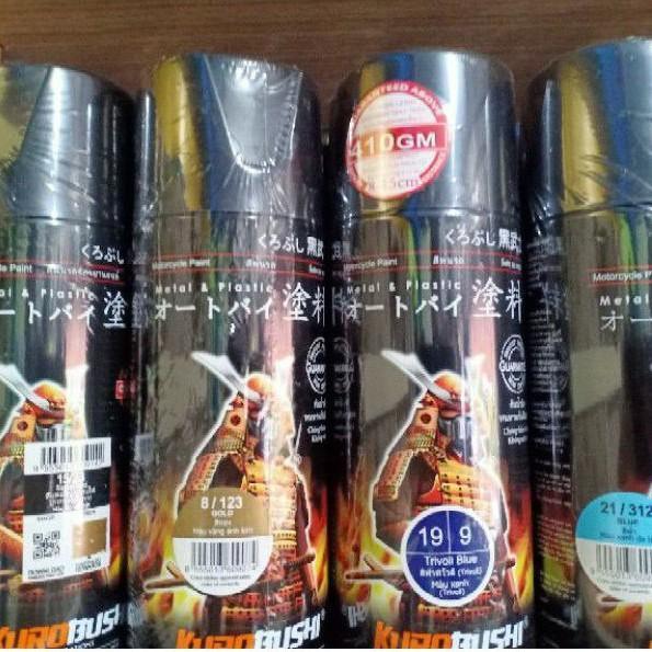 Samurai Paint Kurobushi Pilok Pilox Warna Glossy Doff Dop Metallic (400Cc) Hitam Biru Merah Clear Go