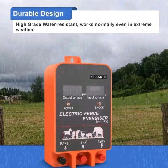 Alat Kejut Pagar Listrik Electric Fence Energizer 2,5J  Kandang Kejut Pagar Peternakan Perkebunan Al