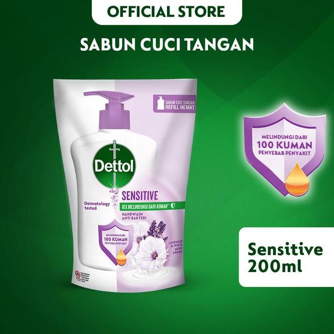 Dettol Sabun Cuci Tangan Sensitive 200ml