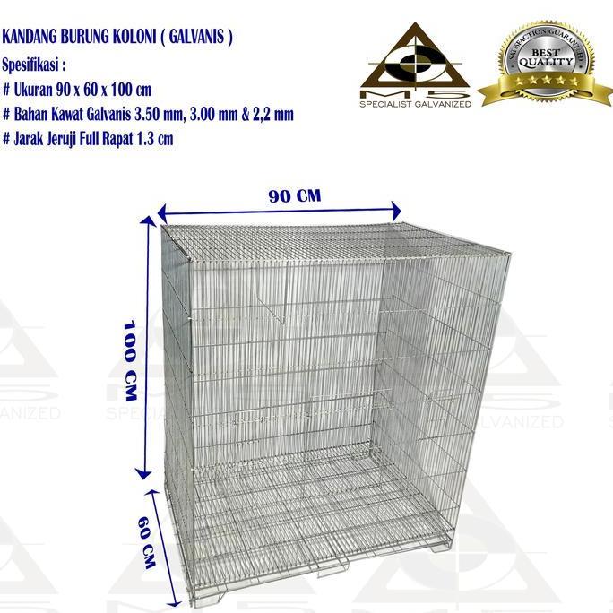 Kandang Burung Koloni Galvanis -  Aviary