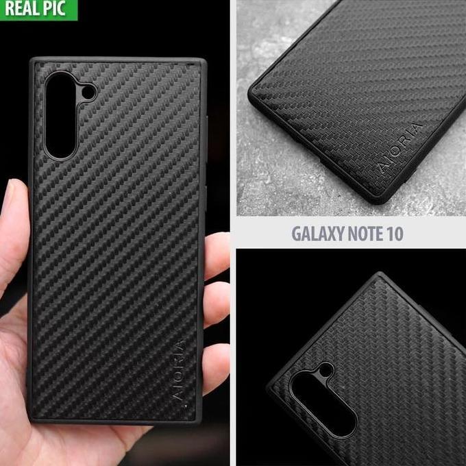 Acc- Casing Samsung Galaxy Note 9 10 Plus Aia Carbon Fiber Soft Case
