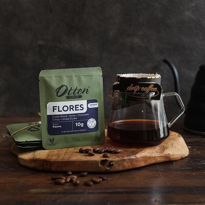 Super Murah, Kopi Drip Coffee 10G Arabica Flores Bajawa (4 Sachet) - Otten Coffee