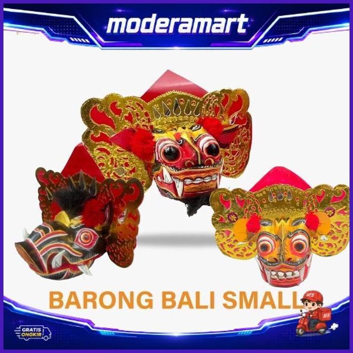 Topeng Barong- Tapel Barong - Barong Bali - Miniature Barong - Kerajinan Bali - Topeng Kayu - Tapel 