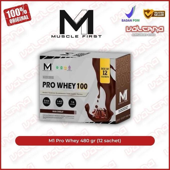M1 Pro Whey 480 gr 12 sachet Muscle First ProWhey