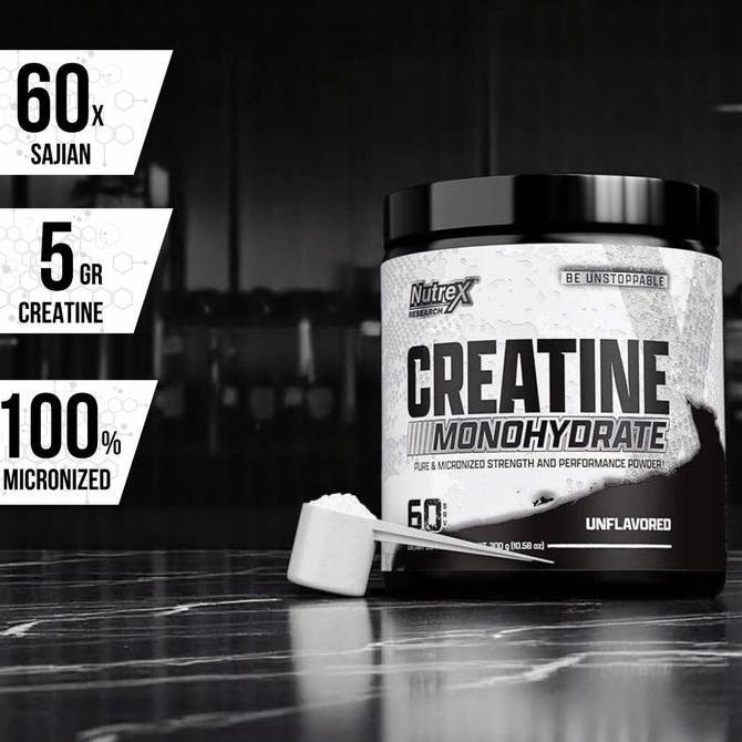Nutrex Research Creatine Monohydrate Pure Micronized Creatine Powder