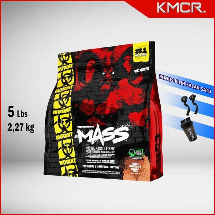 Mutant Mass 5 Lbs 2.2 kg Weight Gainer MutantMass Mass Gainer - KMCR