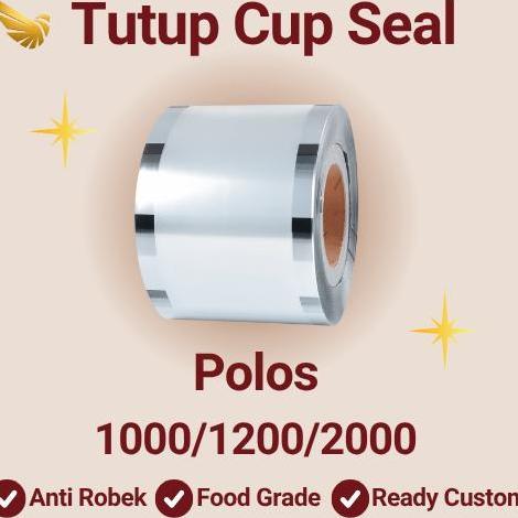 Outpix- Tutup Segel Plastik Polos Isi [100, 000 Pcs] / Cup Sealer Lid / Plastik Penutup Gelas Kopi T