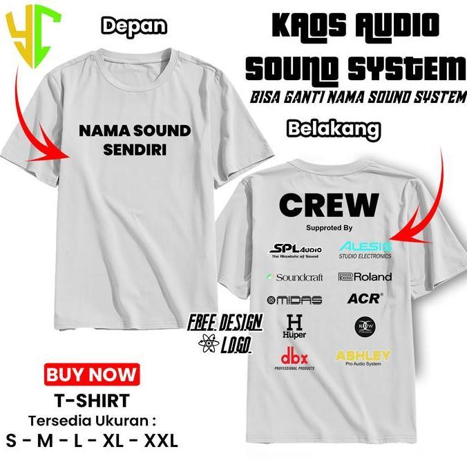 Smith- Kaos Crew Audio Kaos Crew Sound System Desain Sendiri Kaos Audio Kualitas Distro - Kaos Sound