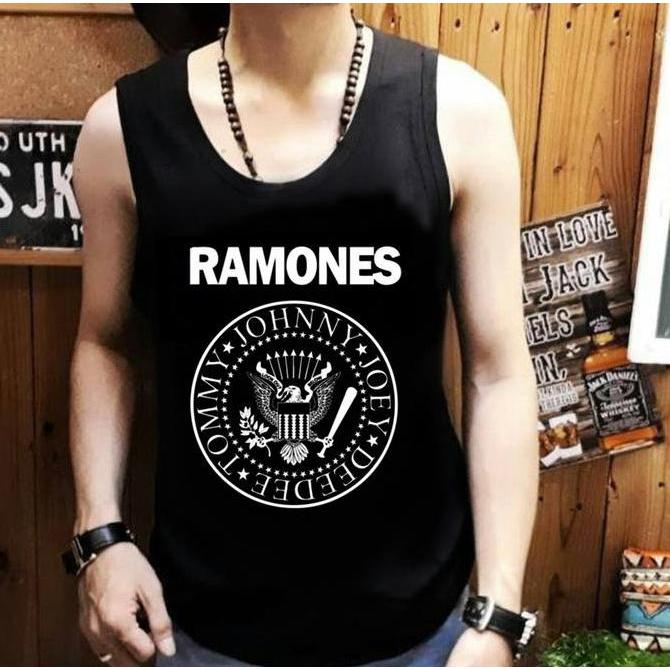 DV111 - Singlet Ramones Lekbong Koas Tanpa Lengan Band